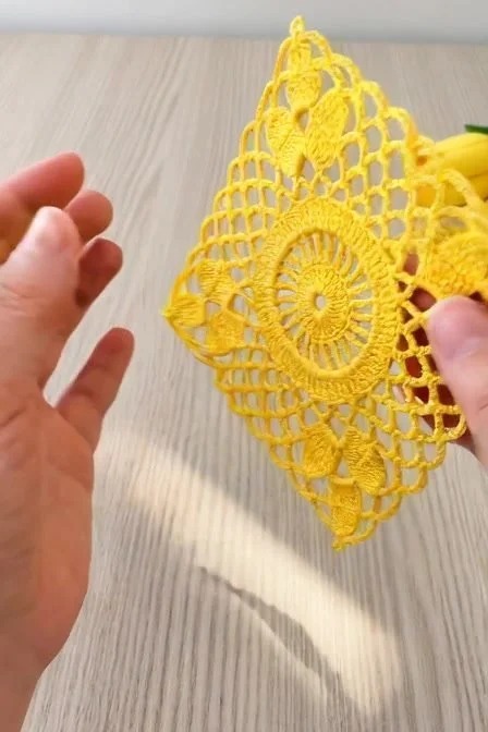 Beautiful crochet pattern for home decor design