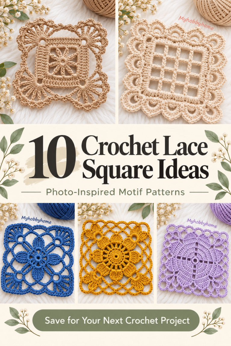 10 Crochet Lace Square Ideas Photo-Inspired Patterns