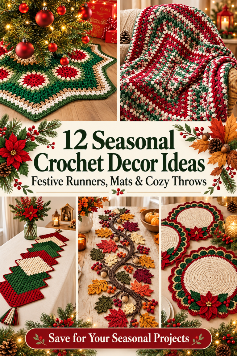 12 Seasonal Crochet Decor