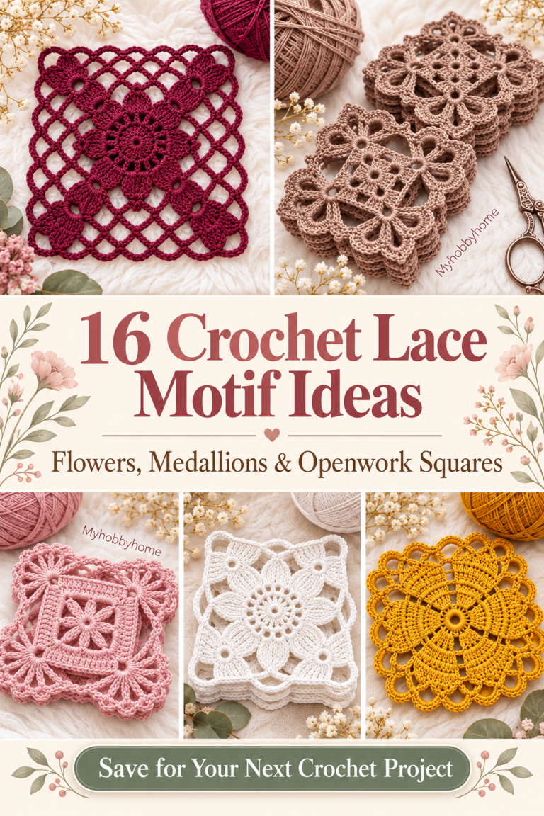 16 Crochet Lace Motif Ideas