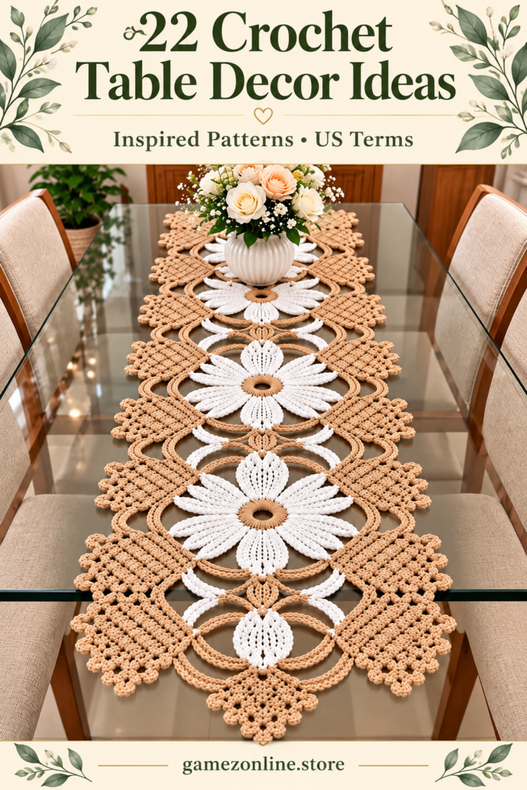 22 Crochet Table Decor Ideas