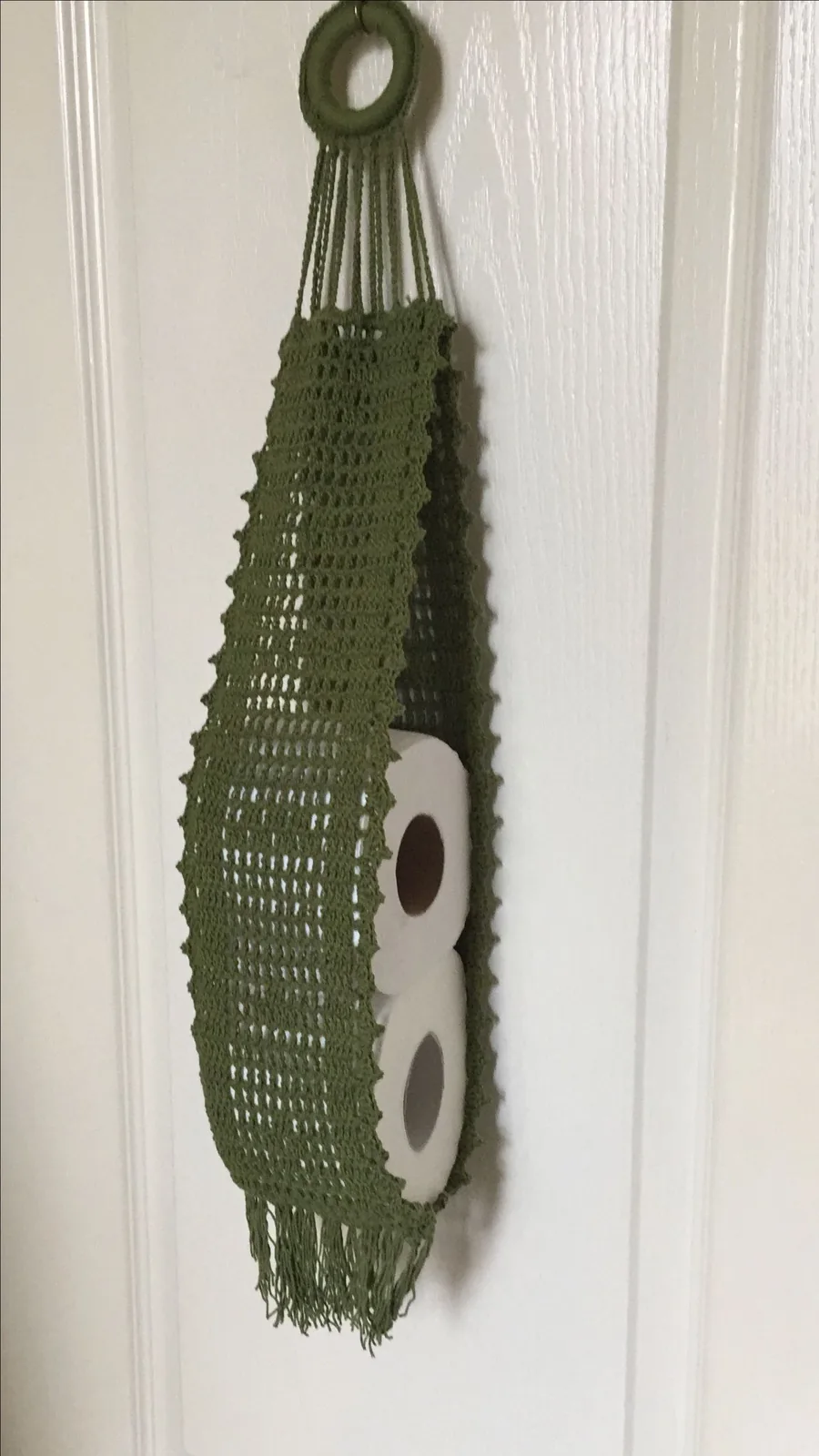 Olive Roll-Storage Dispenser in olive