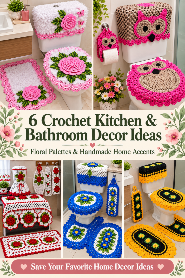 6 Crochet Kitchen and Bathroom