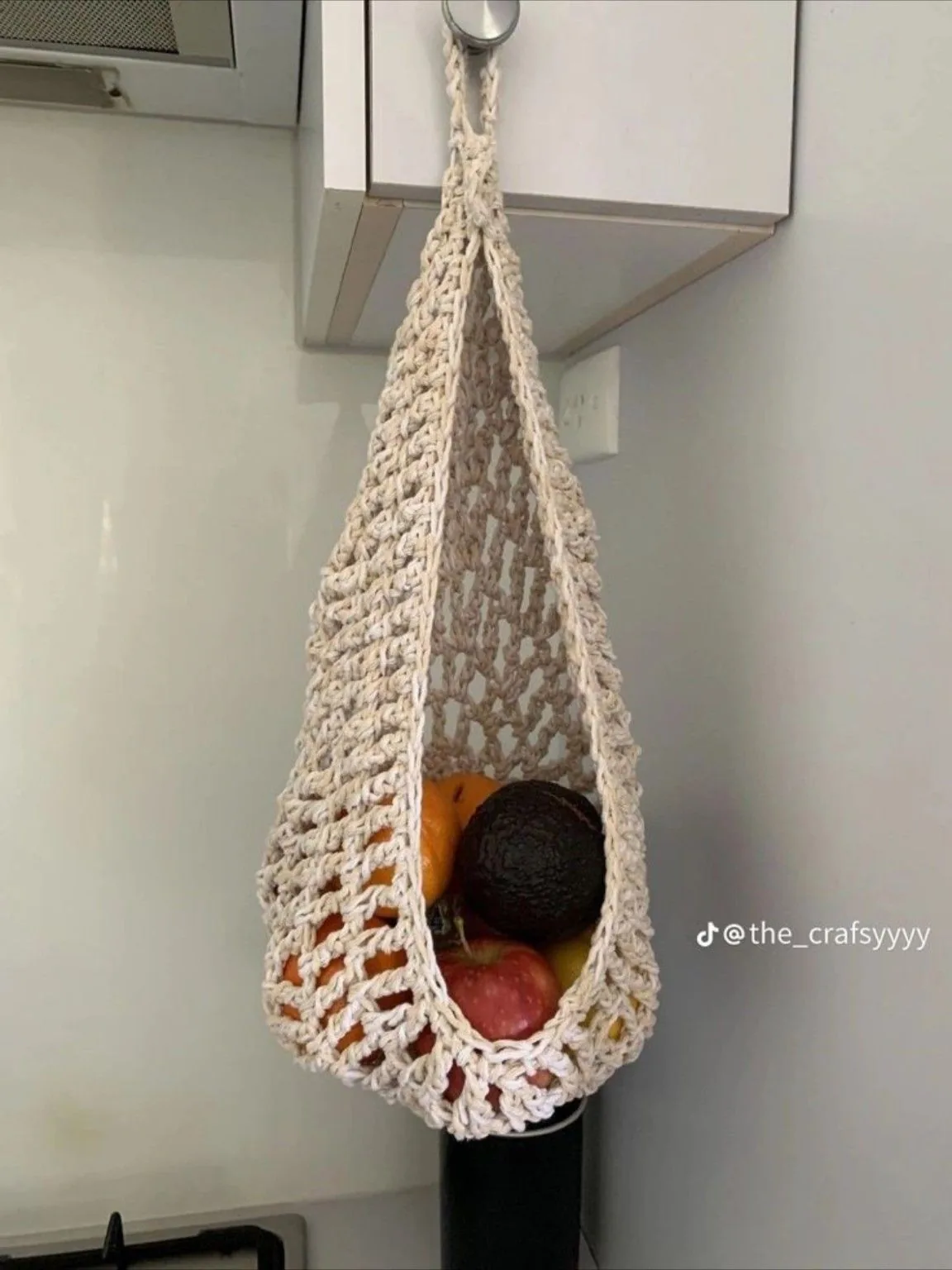 Teardrop Produce Net in ivory