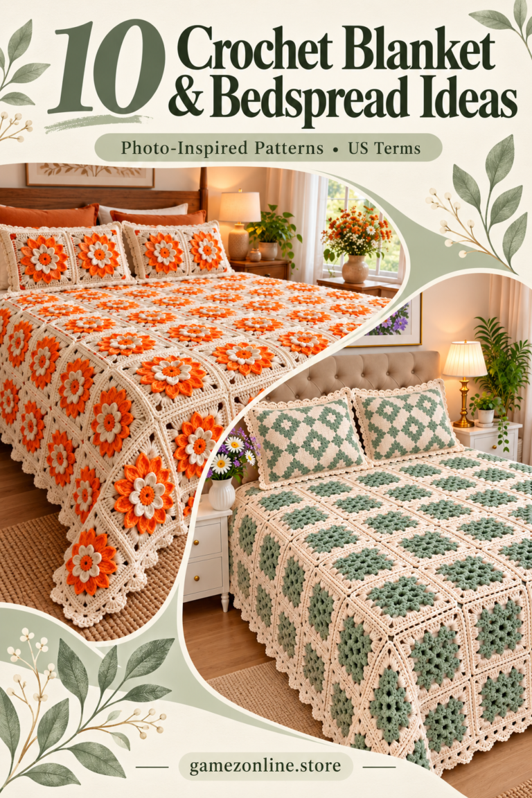 crochet blanket and bedspread ideas