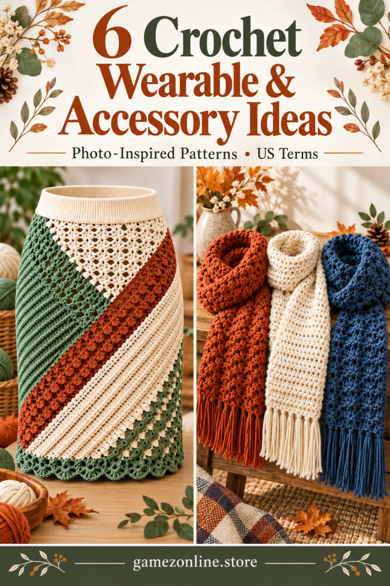 crochet wearable and accessory