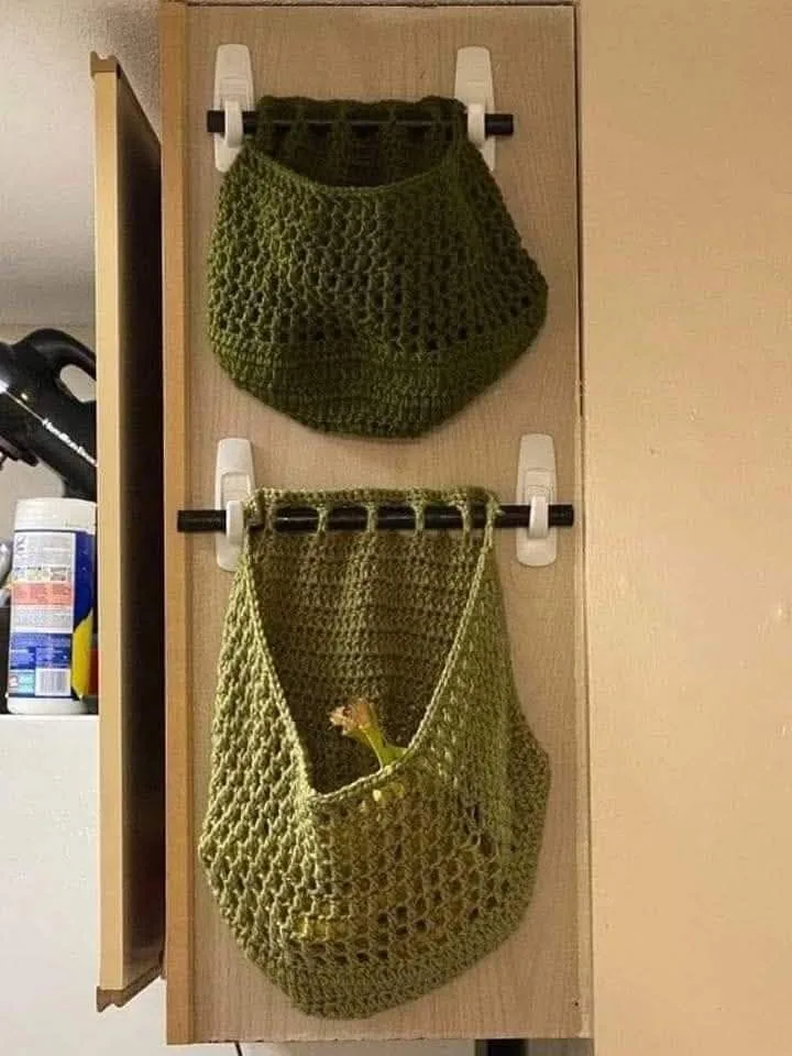 Olive Wall Storage Pockets in olive