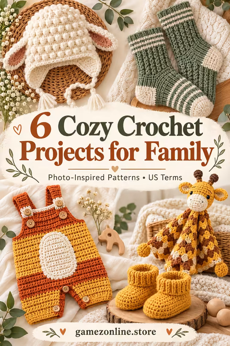 6 Cozy Crochet Projects for Family